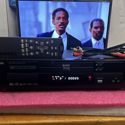 Rare Toshiba SD-3109-Dual Disc CD/HDCD/DVD Player with Remote , Cables