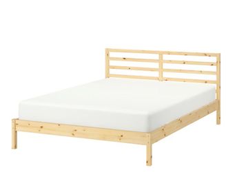 IKEA TARVA Queen Bed Frame with LURÖY Slats