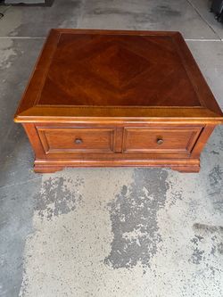 Wood Coffee Table and end table