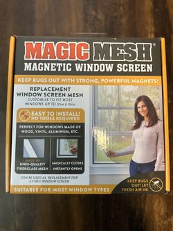 Magic Mesh Magnetic Window Screen 