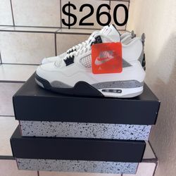 Jordan 4 Retro White Cement 2025 Size 12 & 13