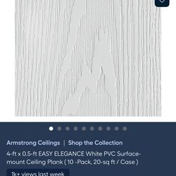 Armstrong Ceiling Planks With Tracking System And Clips