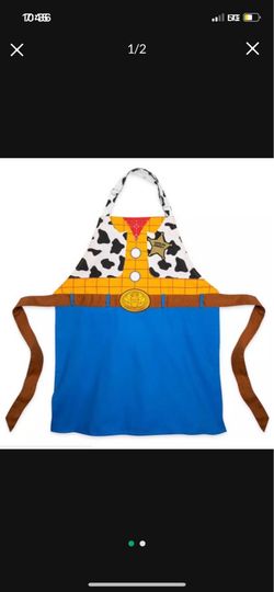 Disney Parks Woody Toy Story Adult Kitchen Costume Apron WDW - NEW