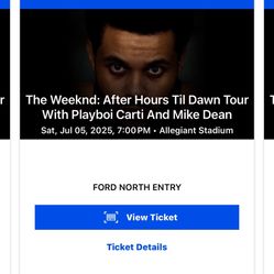The Weeknd Tickets 