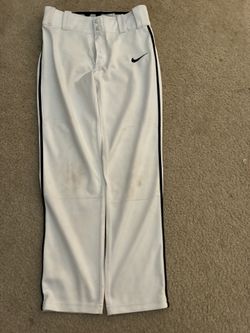 Youth Nike Tapered Baseball Pants With Black Piping Youth Medium