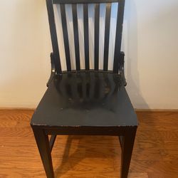 Heavy and sturdy wooden chair