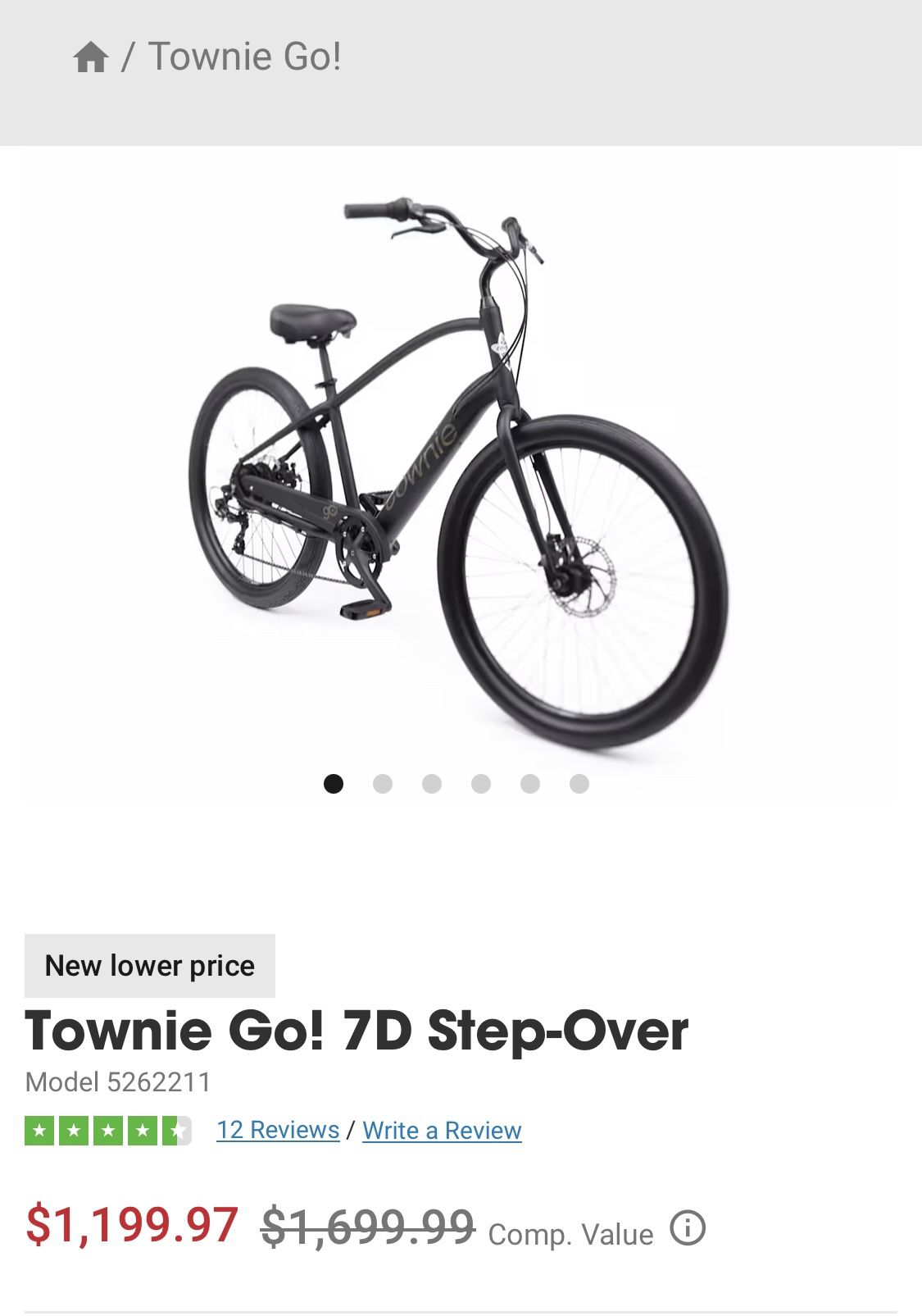 *** BRAND NEW 2 Yr Warranty—-E-bike - Trek -Electra Townie Go! 7D Step-Over 7 Speed* Peddle Assist