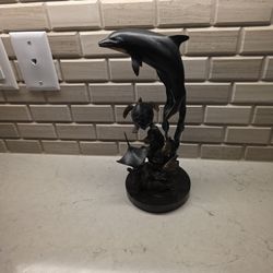 Dolphin And Turtles Statue