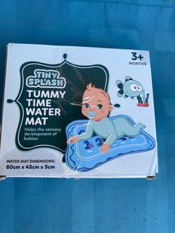 Tiny Splash Baby Tummy Time Water Mat
