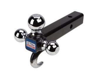 TowSmart Towing Trailer Hitch Tri-Ball Mount w/ Hook: 1-7/8", 2" & 2-5/16" Balls, rated up to 10,000 lbs Thumbnail