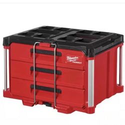 Milwaukee PACKOUT 22 in. Modular 3-Drawer Tool Box with Metal Reinforced Corners 