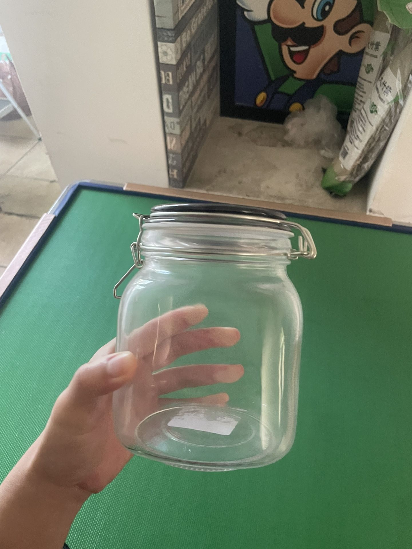 New Large Jar Container Glass Liquid Items Storage 
