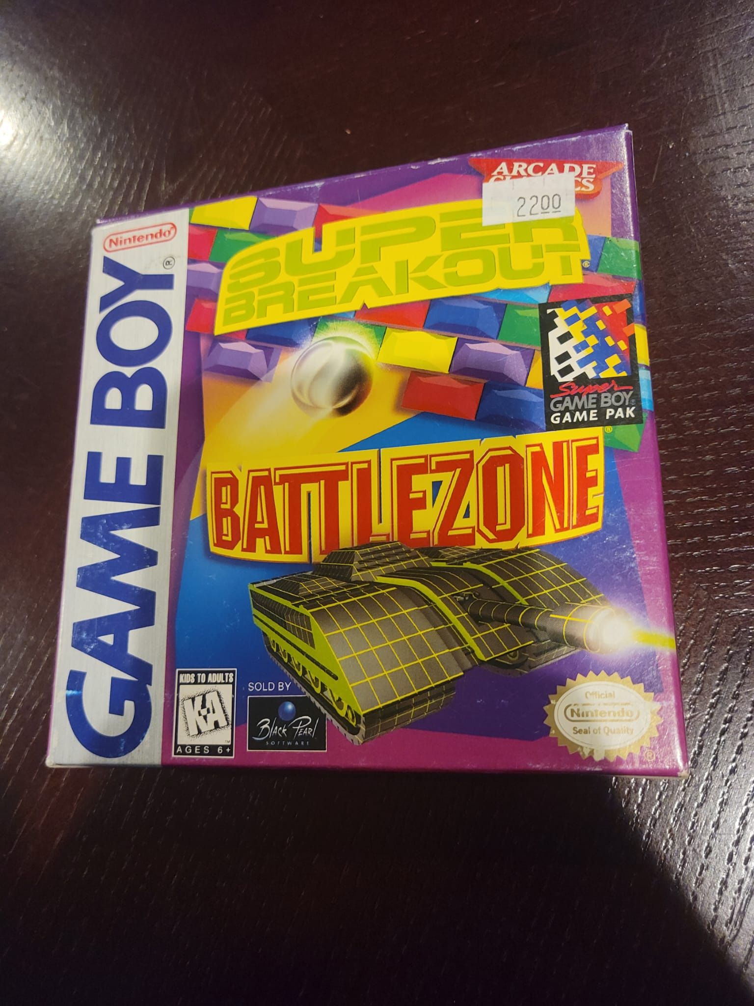 Arcade Classic: Super Breakout And Battlezone GameBoy CIB