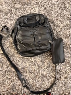 100% genuine leather purse/backpack