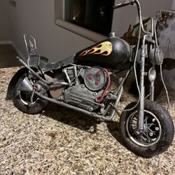 Rare Hand Made Vintage Tin Metal Indian Model 
