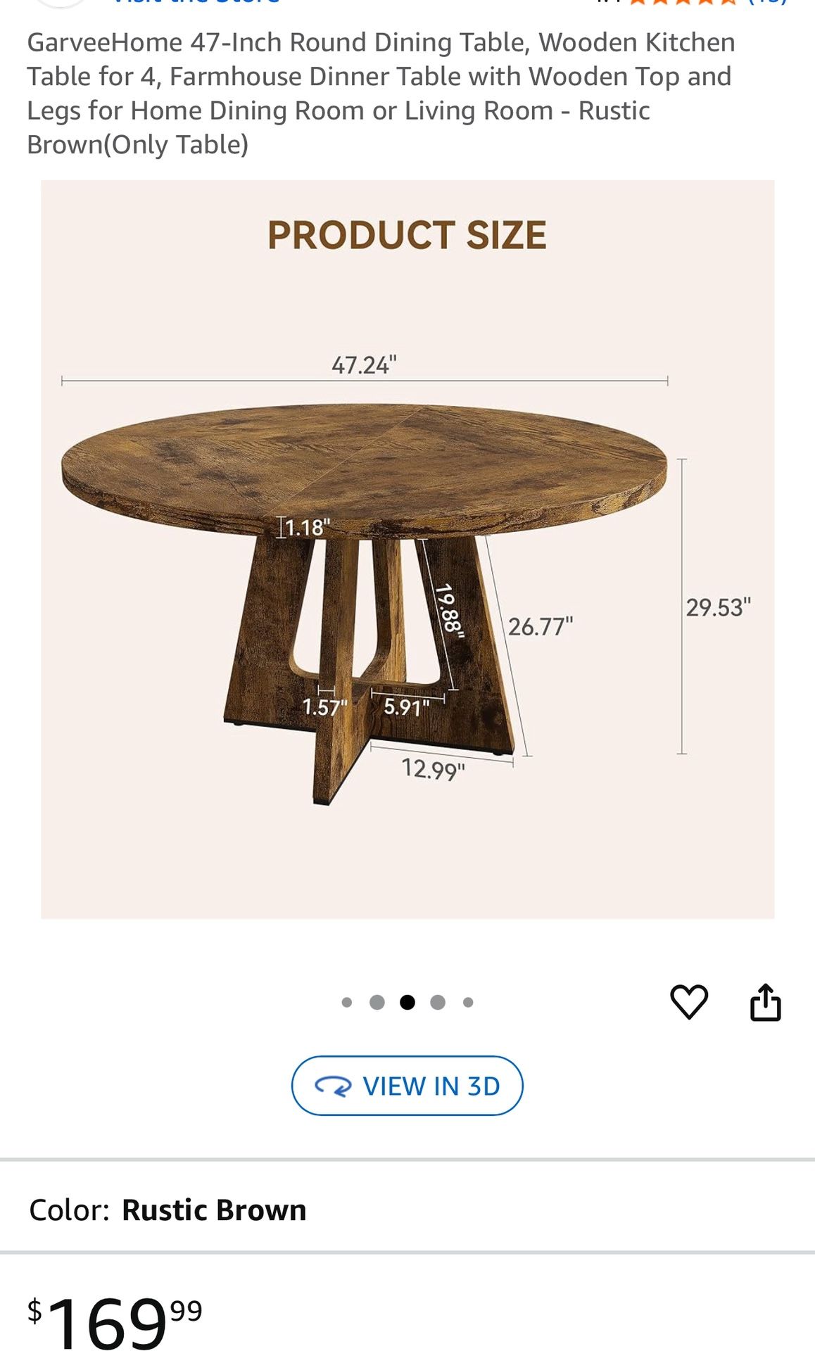 Round Dining Table