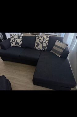 Dark blue sectional