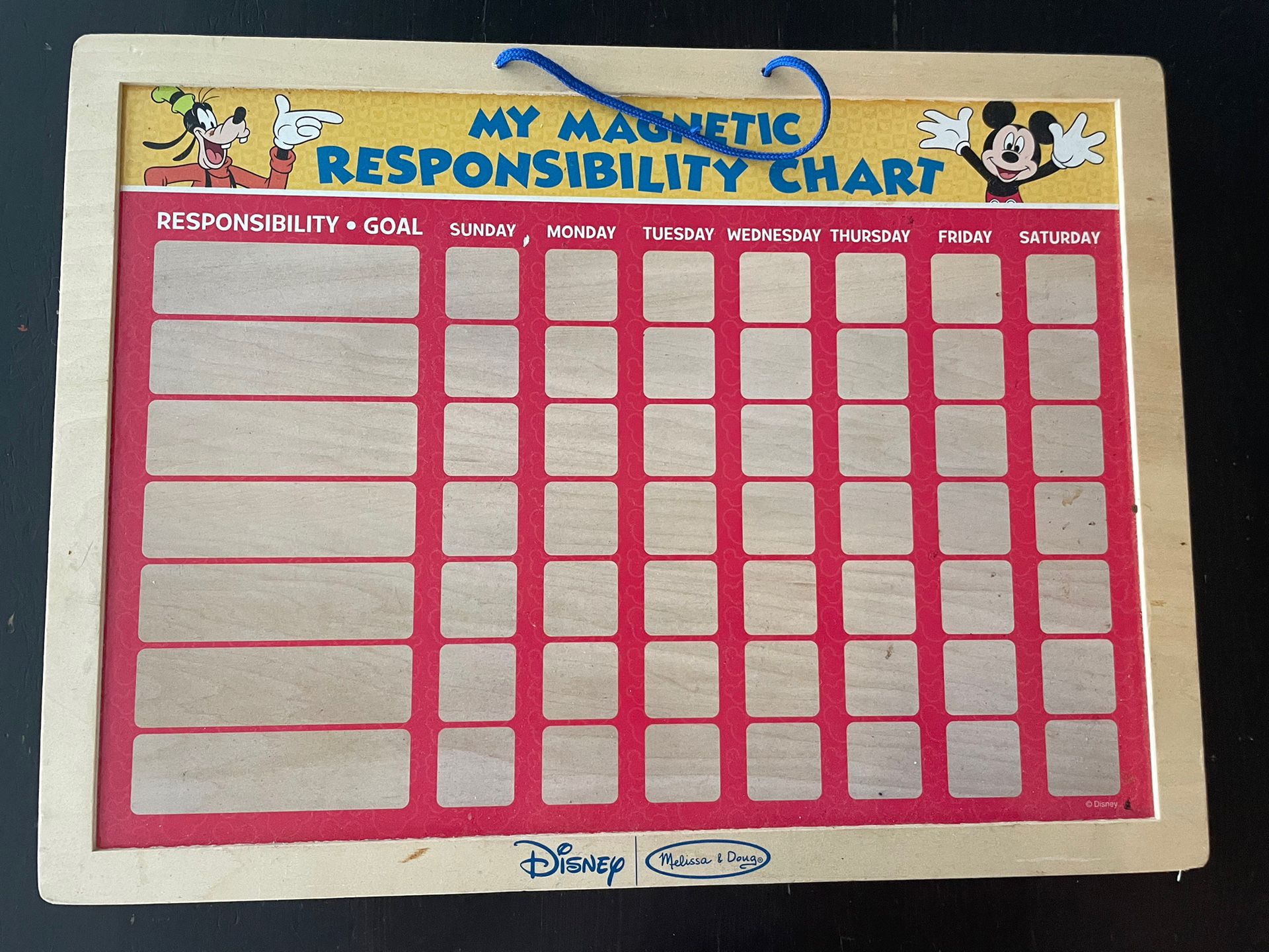 Mickey Mouse Responsibility Chart