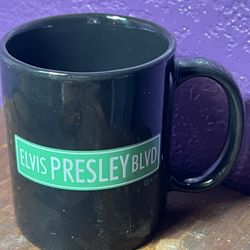 Elvis Presley Blvd Coffee Cup Mug King of Rock N Roll