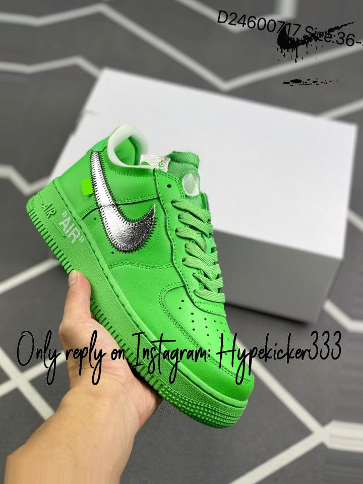 Nike Air Force 1 Low Off White Light Green Spark Sizes Available for Sale  in Anaheim, CA - OfferUp