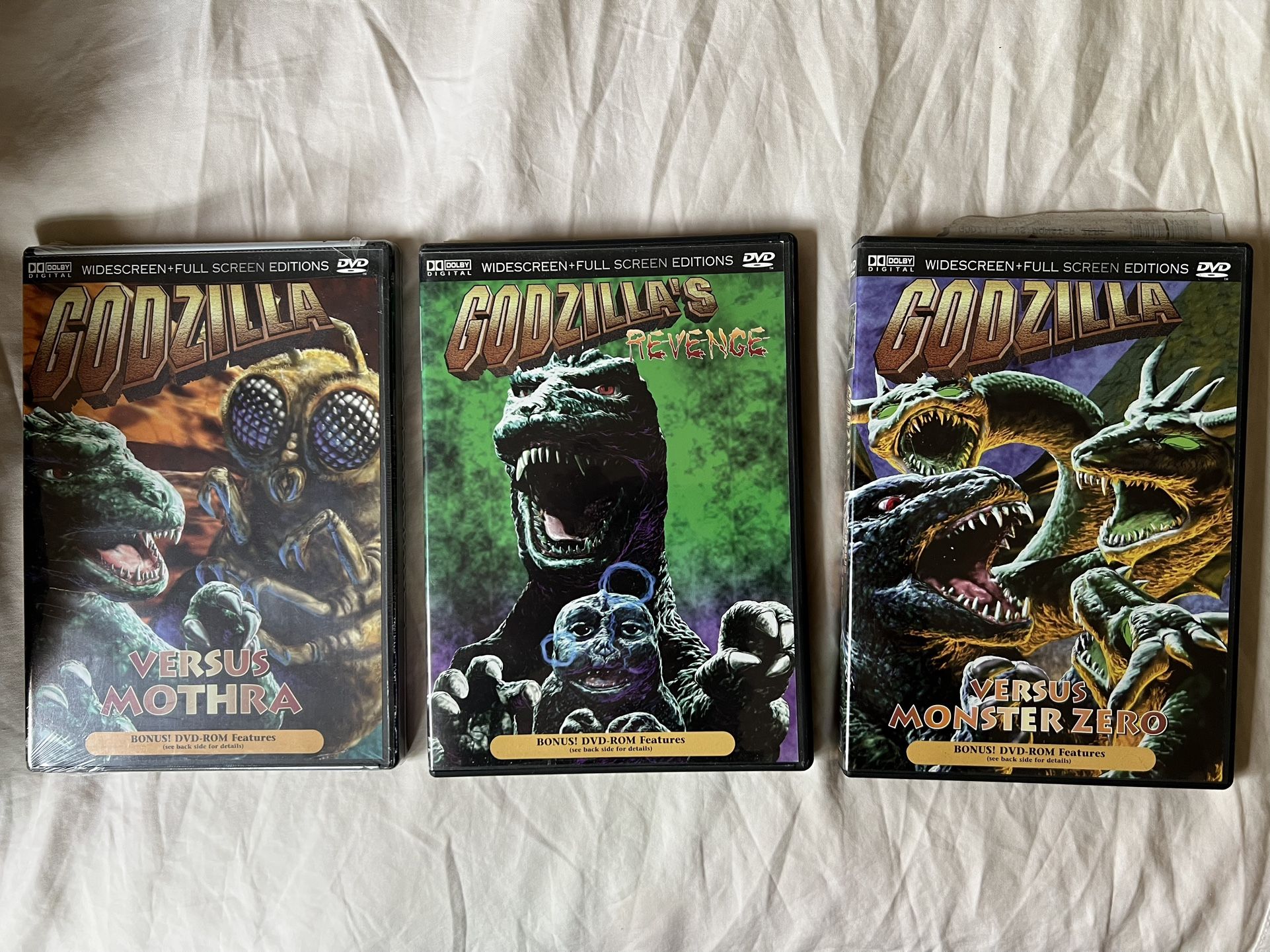 Godzilla DVDs: Mothra, Revenge and Monster Zero