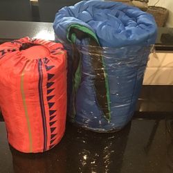 Camping Season Sleeping Bags 1 Adult 1 Child Great Condition 