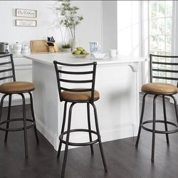 (Move ASAP!!) like *NEW*  $38  Two Swirl, Height Adjust Bar Stools