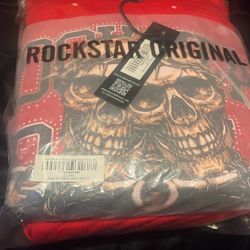 Rockstar Kissel Red Hoodie/baggy Pant Trackset 