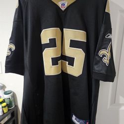 Reggie Bush Onfield Reebok Saints Jersey 