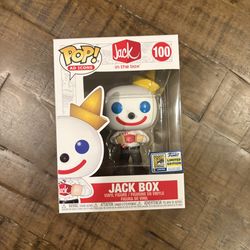 Funko Pop! Jack Box #100 W/soft Protector New Jack In The Box Con Tag SDCC 2020.