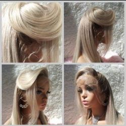 16 In Blonde/ Sand Blonde Lace Front Wig Ready To Ship
