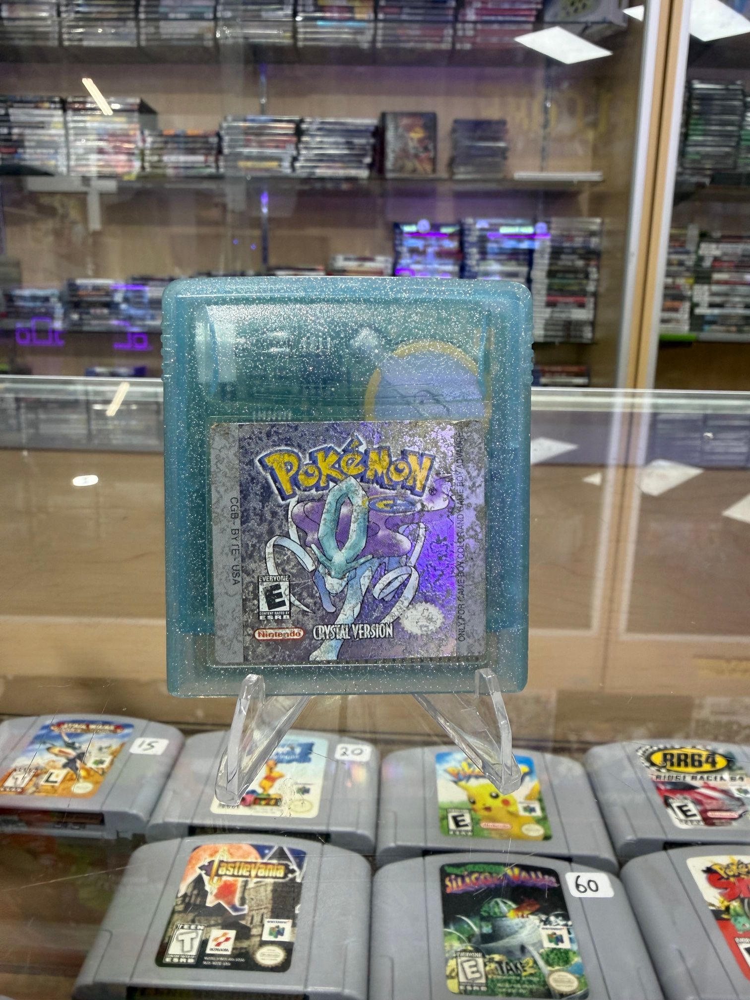Pokémon Crystal Gameboy Color Authentic Saves