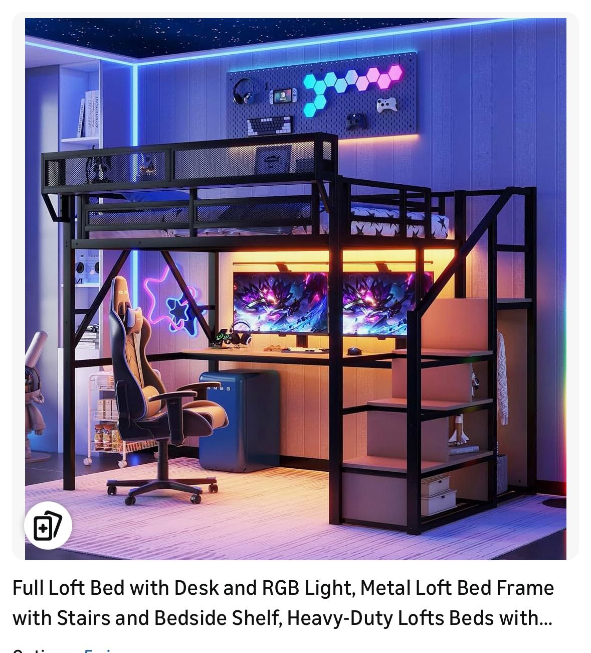 Bunk Bed/ Gaming Bed With Desk