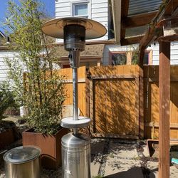 Member's Mark Patio Heater with LED Table And Nearly Full Propane Tank