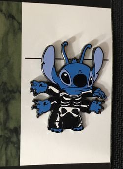 Disney Stitch Skellington fantasy pin