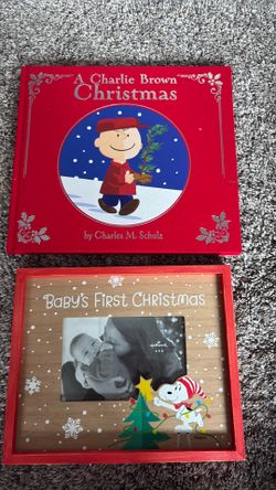 Snoopy book and frame