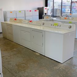 Roper, Whirlpool, Kenmore Washers And Gas Dryers Set 