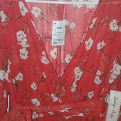 Dreas - Red Floral Women’s Indigo Rose DRESS