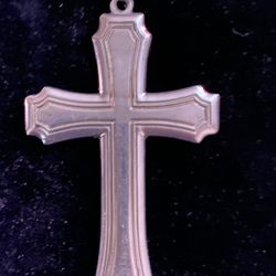 “Lenox Silver Tone Cross” Ver Large