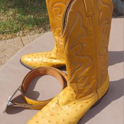 Used hot sale ostrich boots