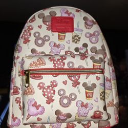 Brand New! Loungefly Disney Minnie And Mickey Valentine's Treats Mini Backpack 