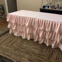6ft tablecloth for sale blush
