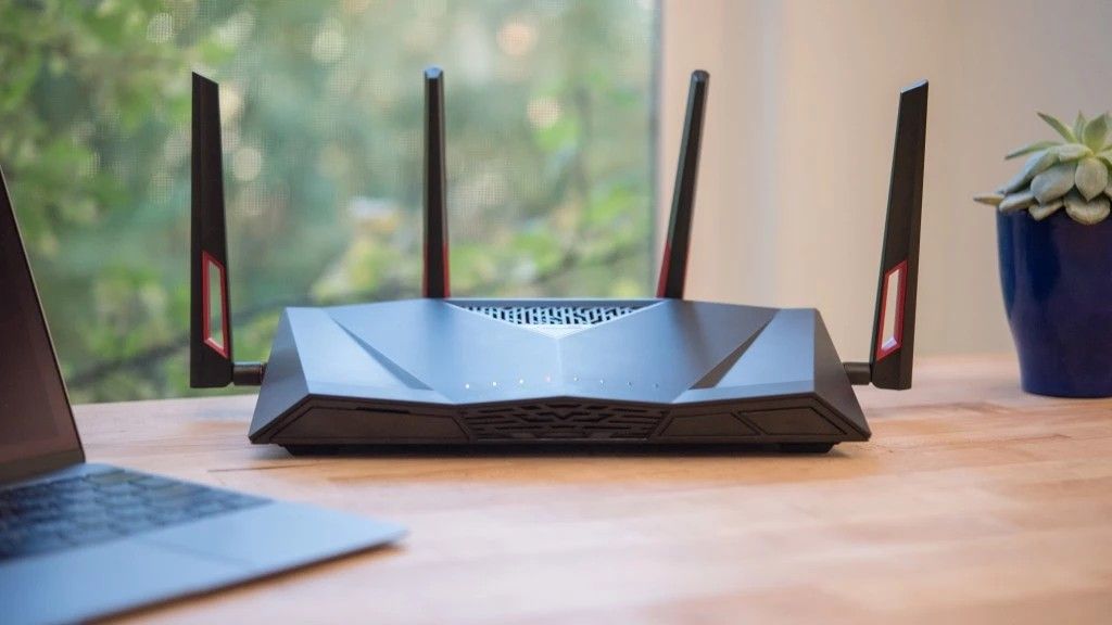 ASUS AC3100 WiFi Gaming Router ( RT - AC88U ) - Dual Band Gigabit Wireless Router , WTFast Game Accelerator , Streaming , AiMesh Compatible , Included