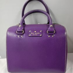 Kate Spade Top-Handle Bag For Women {Plumberry, Leather}