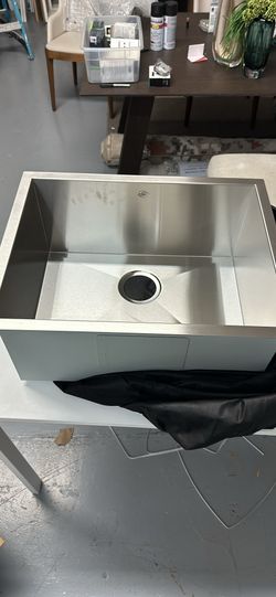 DAX Handmade Single Bowl Undermount Kitchen Sink,