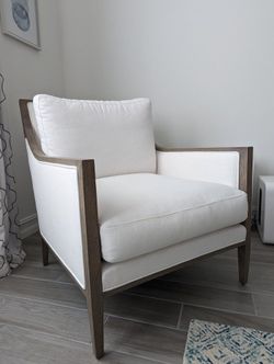 Restoration Hardware FRENCH CONTEMPORARY SLOPE ARM LOW BACK CHAIR