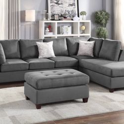 Sectional Sofa With Ottoman 