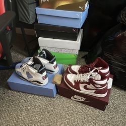 Jordan 6 Unc and Jordan 1 