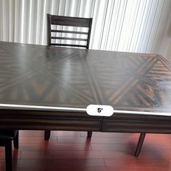 Dining Table & 4 Chairs – $80 (Originally $300 – priced to sell!)