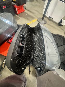 2022 to 2024  LOW RIDER ST clam shell bags FXLRST GUNSHIP GREY!